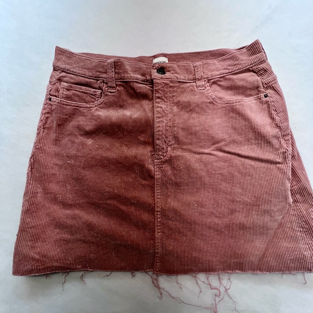 Corduroy Mini‎ Skirt, Sneak Peak, Size Large